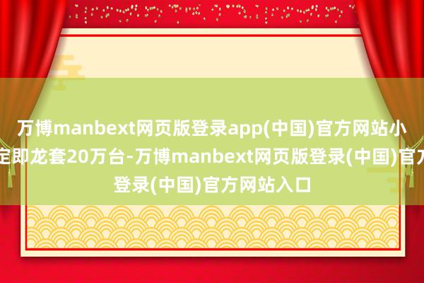 万博manbext网页版登录app(中国)官方网站小米YU7大定即龙套20万台-万博manbext网页版登录(中国)官方网站入口