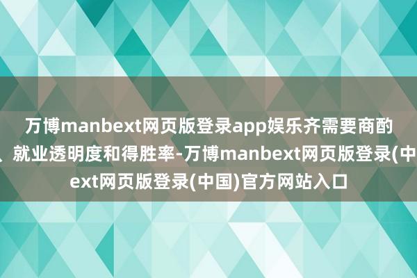 万博manbext网页版登录app娱乐齐需要商酌中介的专科天资、就业透明度和得胜率-万博manbext网页版登录(中国)官方网站入口